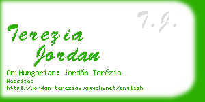 terezia jordan business card