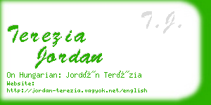 terezia jordan business card